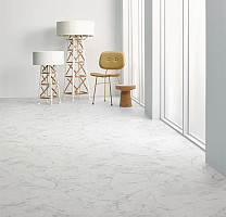 Forbo Allura Material 63450DR7-63450DR5 white marble (50x50 cm) фото 2 | FLOORDEALER